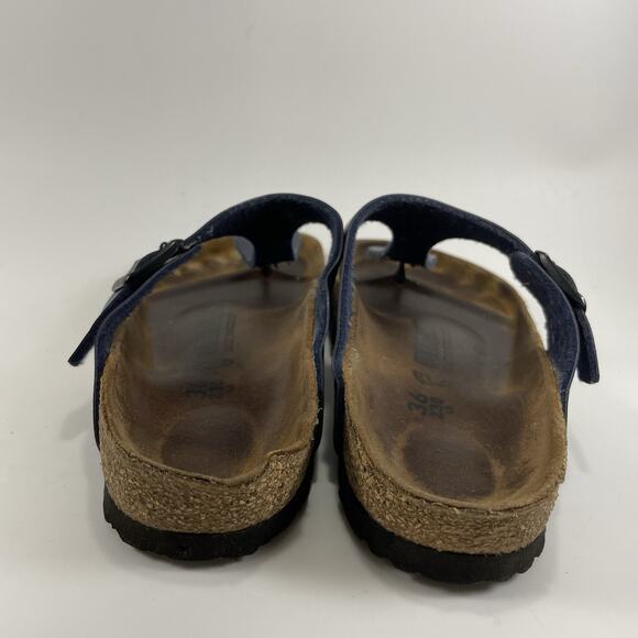 Birkenstock Gizeh Thong Sandals Womens Size 36 US 5-5.5 Navy Blue Flip Flops - Picture 5 of 10